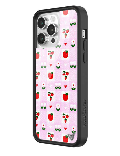 Wildflower iPhone case 14 Pro Max An Apple A Day Fruit Flowers