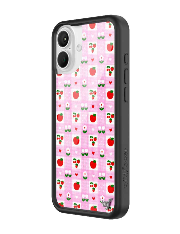 Wildflower iPhone case 16 Plus An Apple A Day Fruit Flowers