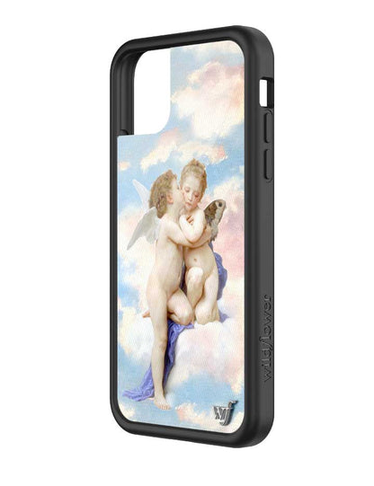 wildflower iphone case 11 angels blue white