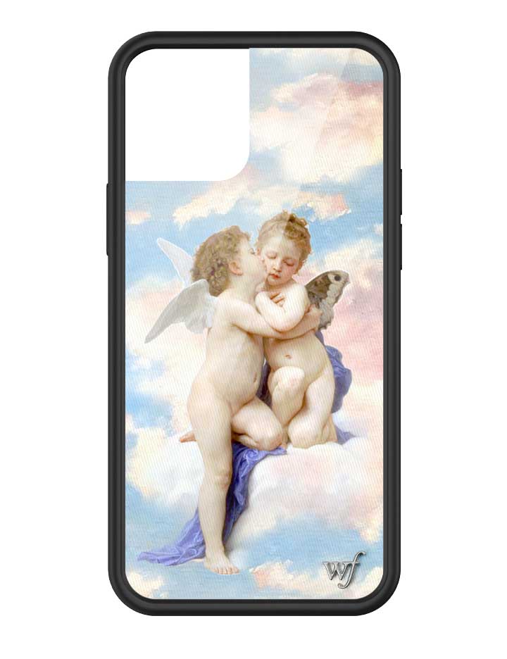 wildflower iphone case 12 / 12 pro angels blue white