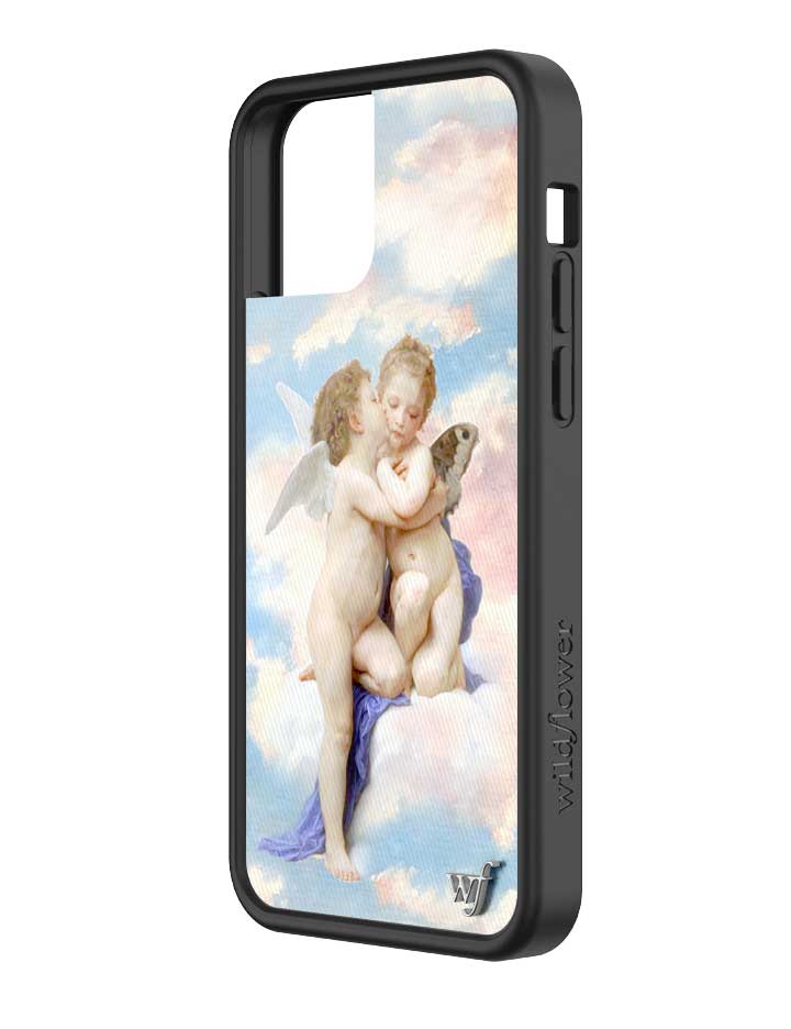 wildflower iphone case 12 / 12 pro angels blue white