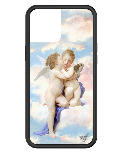 wildflower iphone case 12 pro max angels blue white