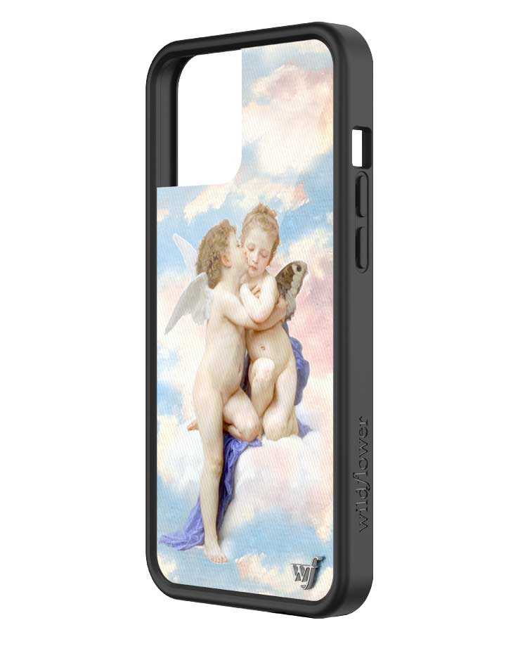 wildflower iphone case 12 pro max angels blue white