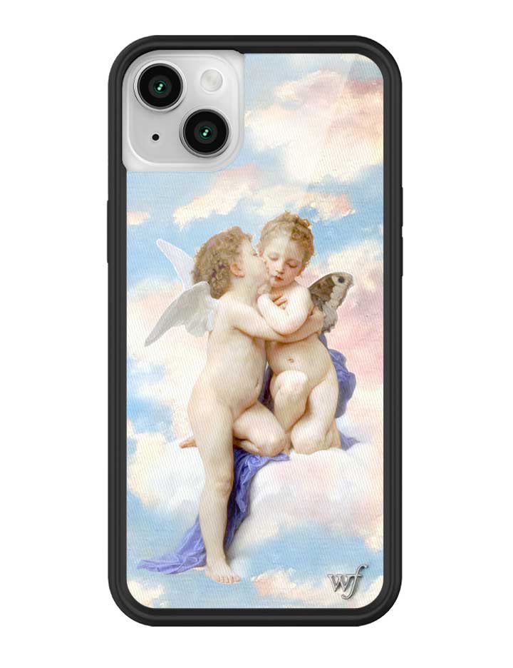 wildflower iphone case 14 angels blue white