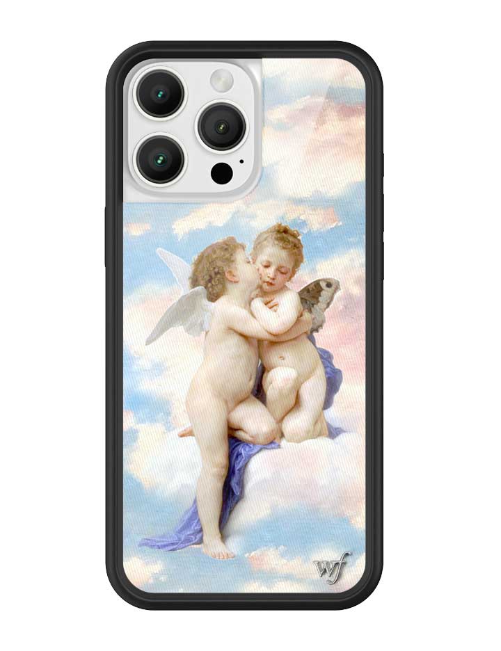 wildflower iphone case 16 pro max angels blue white