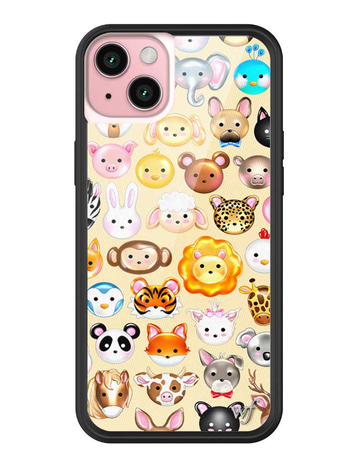 Wildflower iPhone case 15 Plus Animal Kingdom Lions Cute
