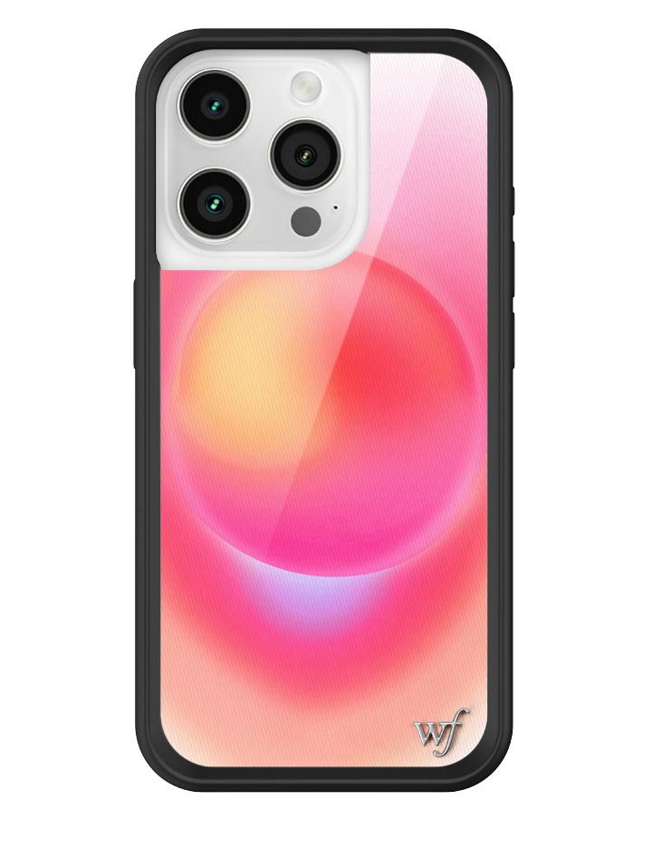 Wildflower Hot Pink Aura iPhone 15 Pro Case