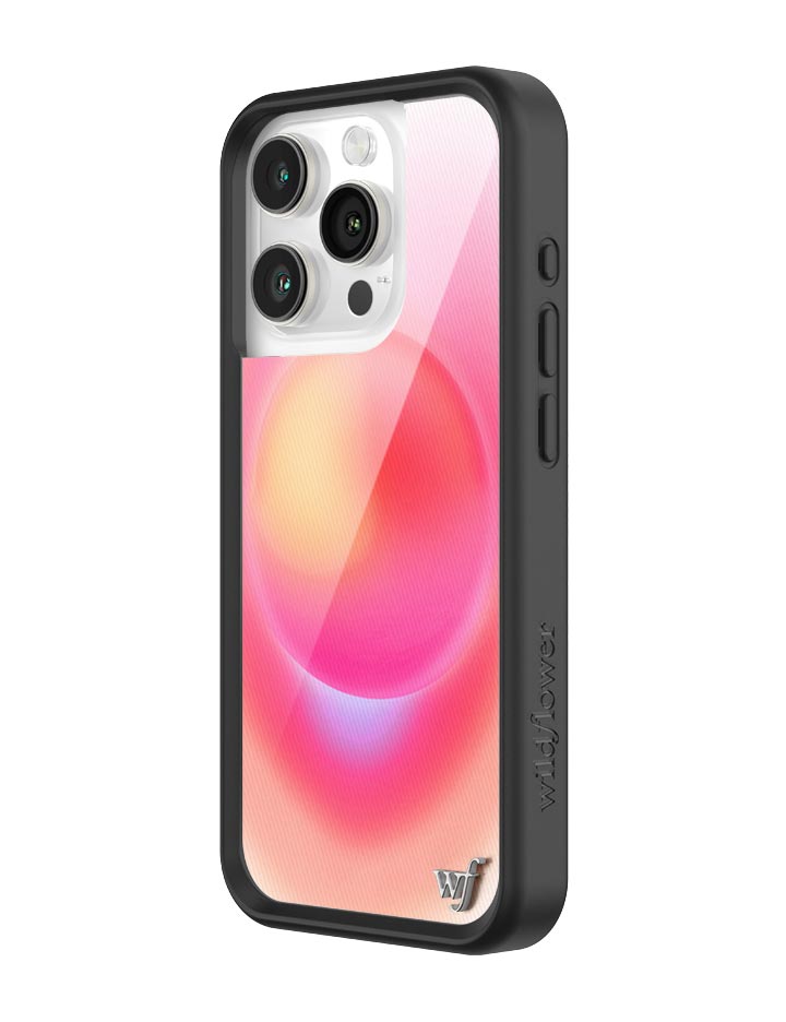 Wildflower Hot Pink Aura iPhone 15 Pro Case