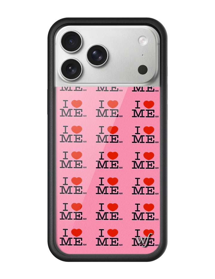 Wildflower iPhone case 17 Pro Max I Heart Me Red Pink Cute