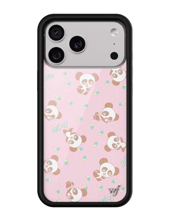 Wildflower iPhone case 17 Pro Max Ashley Williams Panda Pink Cute