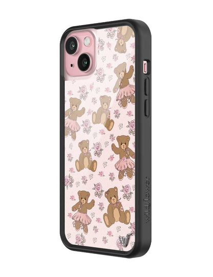 wildflower bear-y ballet iphone 15 plus case