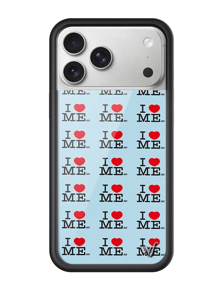 Wildflower iPhone case 17 Pro Max I Heart Me Red Blue Cute