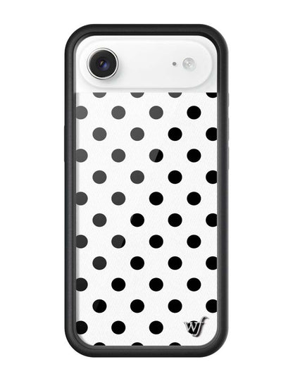 Wildflower iPhone case Air Polka Dot White Black Cute