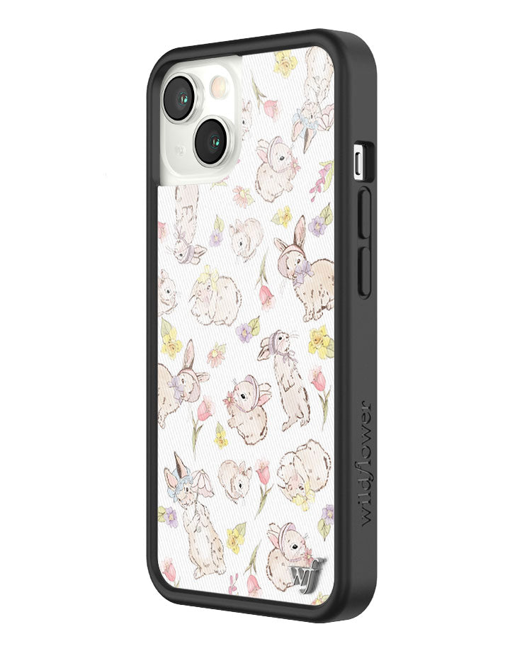 Wildflower Bunnies In Bonnets iPhone 13 Case