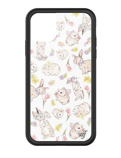 Wildflower Bunnies In Bonnets iPhone 13 Mini Case