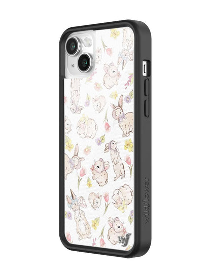 Wildflower Bunnies In Bonnets iPhone 14 Case