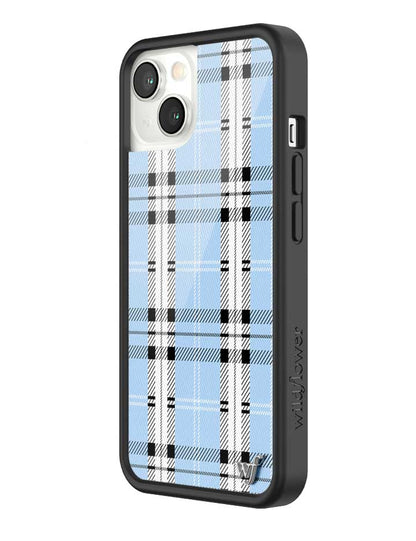 Wildflower Plaid | Blue iPhone 13 Case