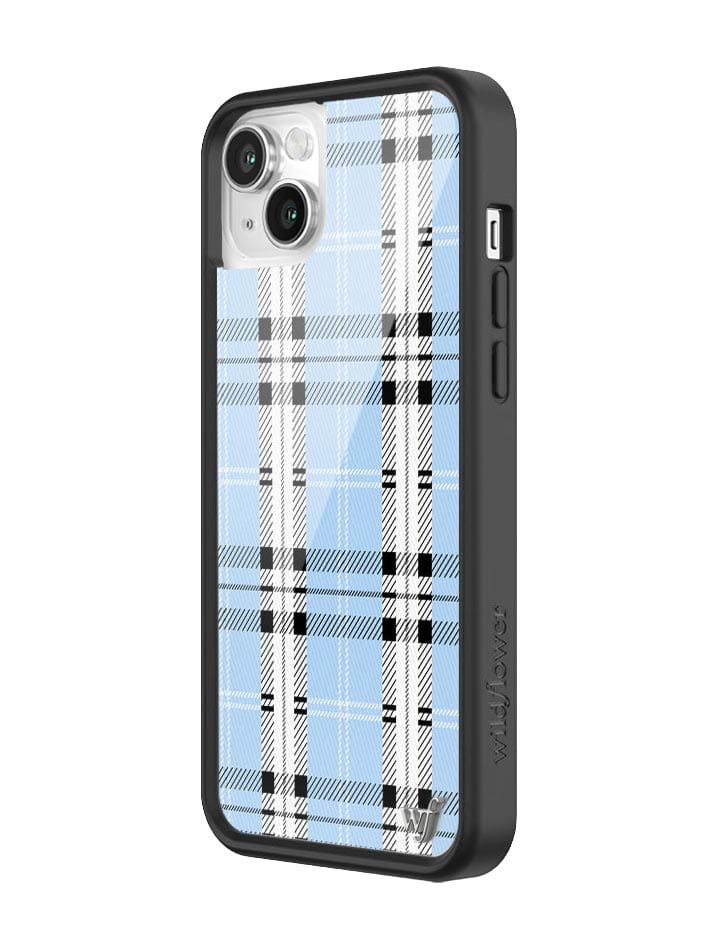 Wildflower Plaid | Blue iPhone 14 Case