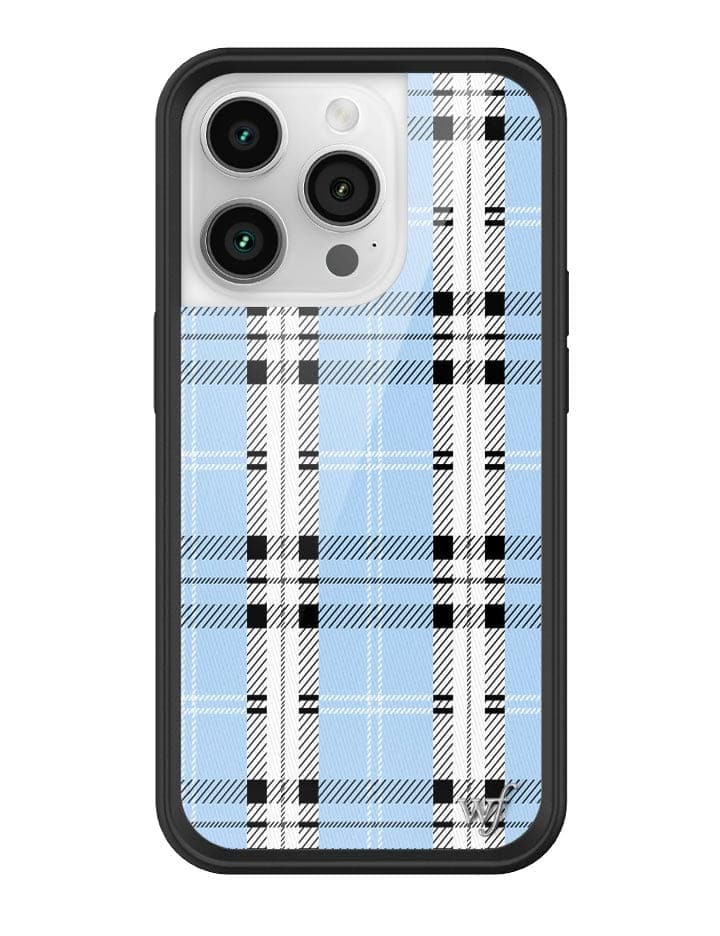 Wildflower Plaid | Blue iPhone 14 Pro Case