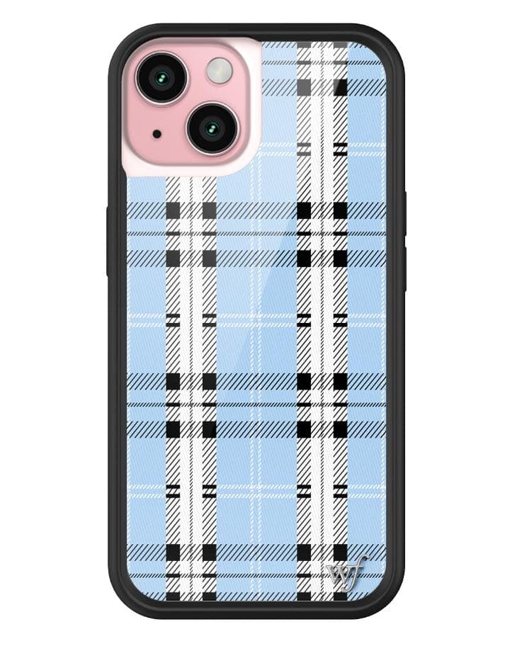 Wildflower Plaid | Blue iPhone 15 Case