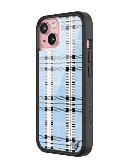 Wildflower Plaid | Blue iPhone 15 Case