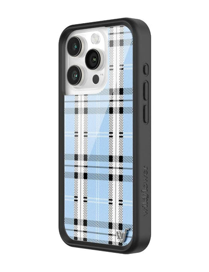 Wildflower Plaid | Blue iPhone 15 Pro Case