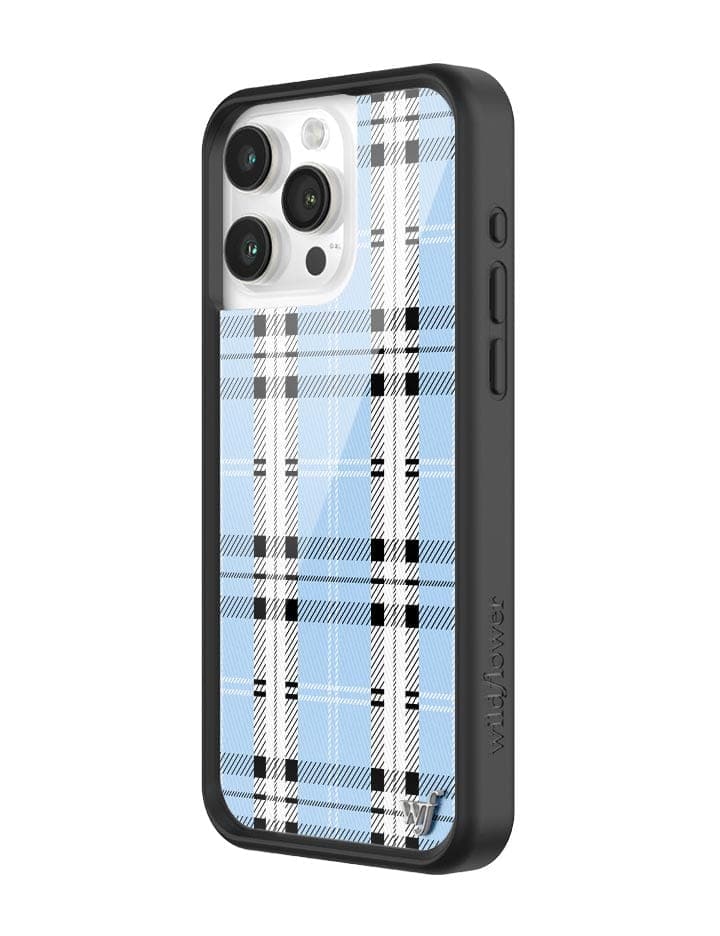 Wildflower Plaid | Blue iPhone 15 Pro Max Case