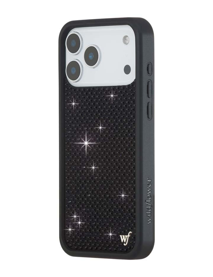 Rhinestone-Black iPhone Case