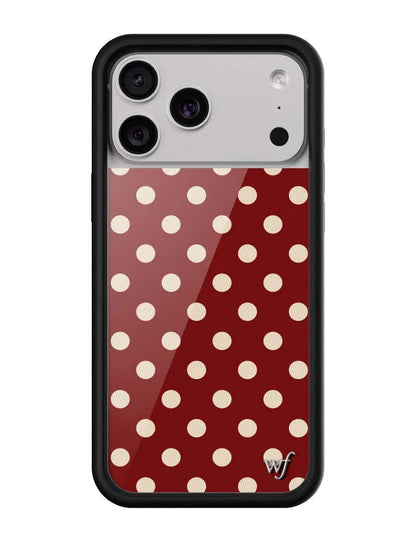 Polka Dot | Burgundy and Cream