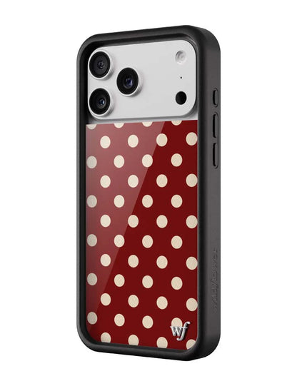 Polka Dot | Burgundy and Cream