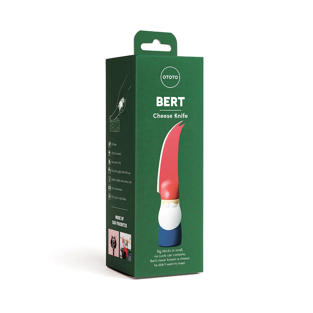 Green box containing OTOTOs Bert, featuring a playful design with a red handle.