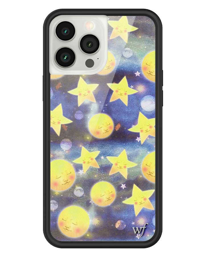 wildflower-iphone-case-13-pro-max-celestial-dreaming-moon-stars-universe-sky-blue-yellow-smile-fashion