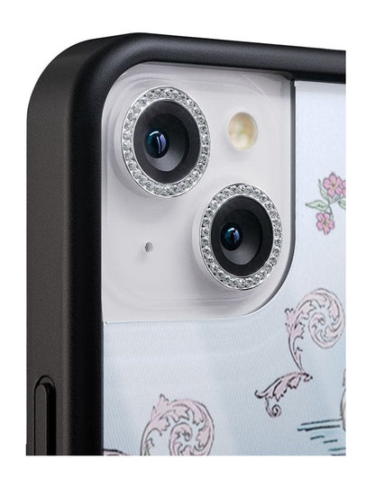 wildflower camera bling silver iphone 15 and 15 plus