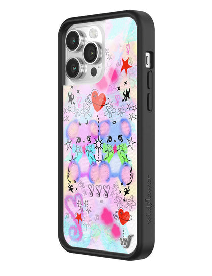 Wildflower Cotton Candy Teddies iPhone 14 Pro Max Case