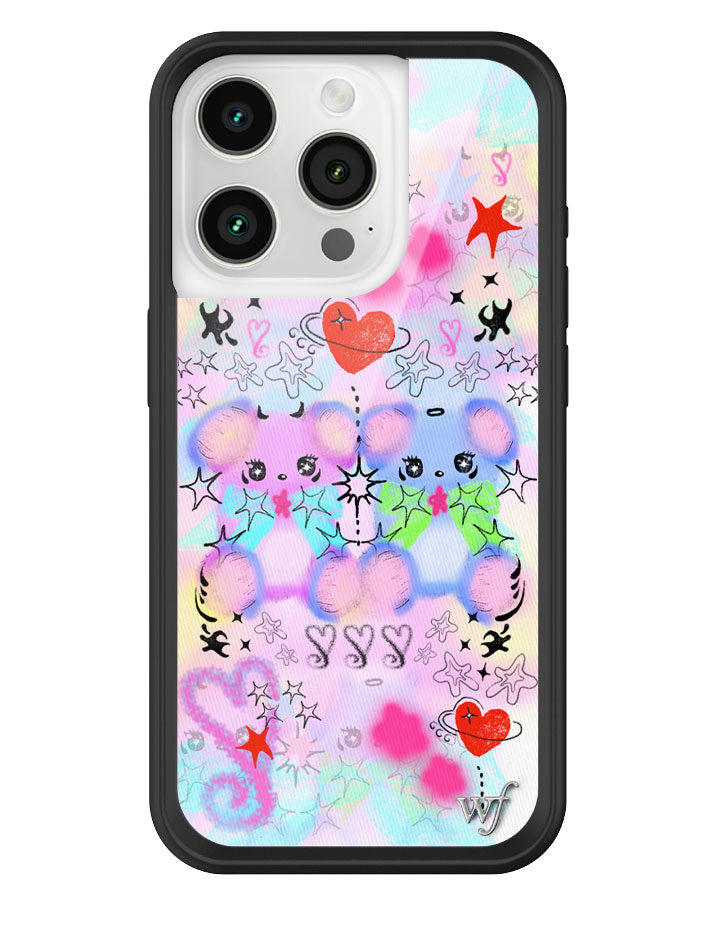 Wildflower Cotton Candy Teddies iPhone 15 Pro Case