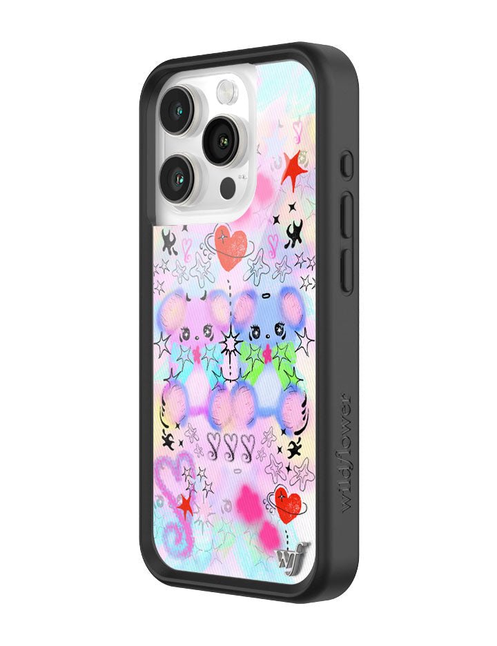 Wildflower Cotton Candy Teddies iPhone 15 Pro Case