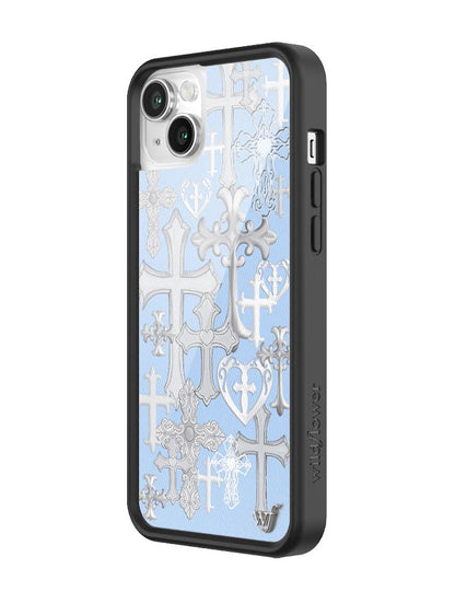 Wildflower Cross Girl iPhone 14 Case