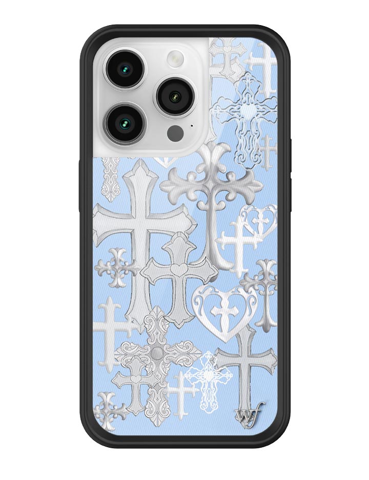 Wildflower Cross Girl iPhone 14 Pro Case