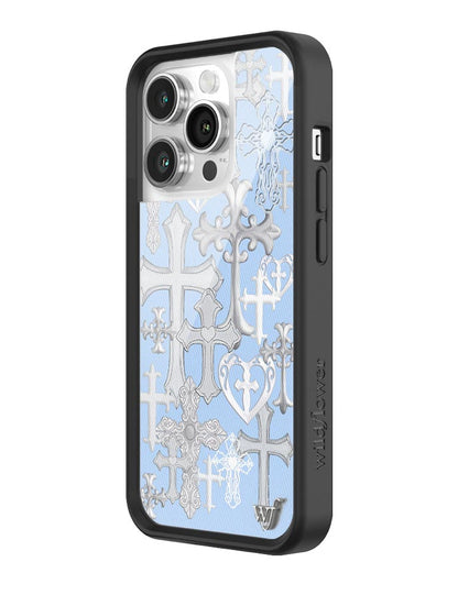 Wildflower Cross Girl iPhone 14 Pro Case