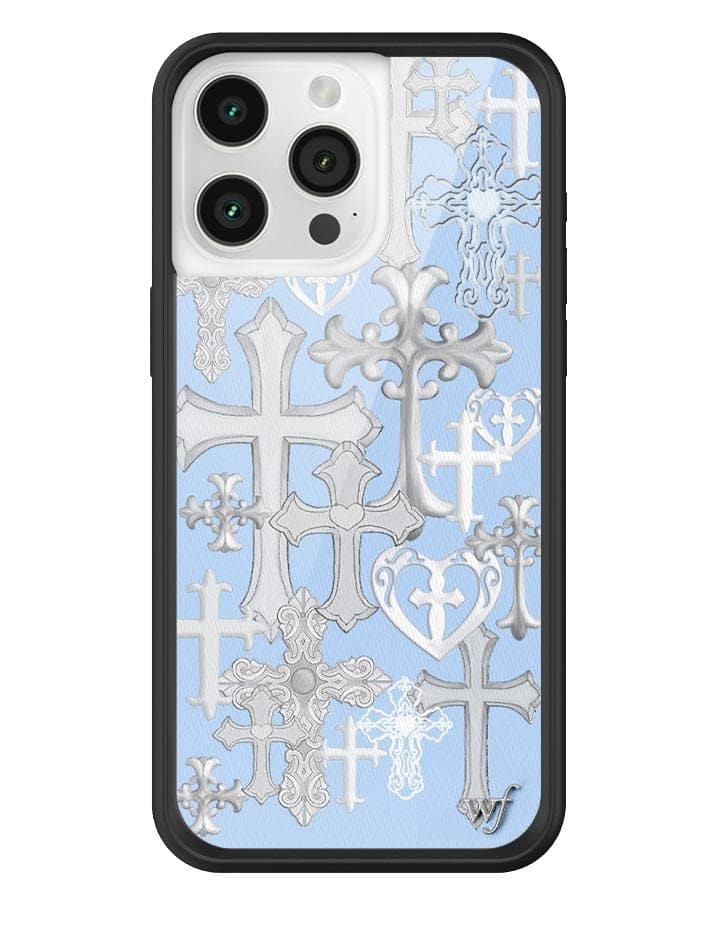 Wildflower Cross Girl iPhone 15 Pro Max Case