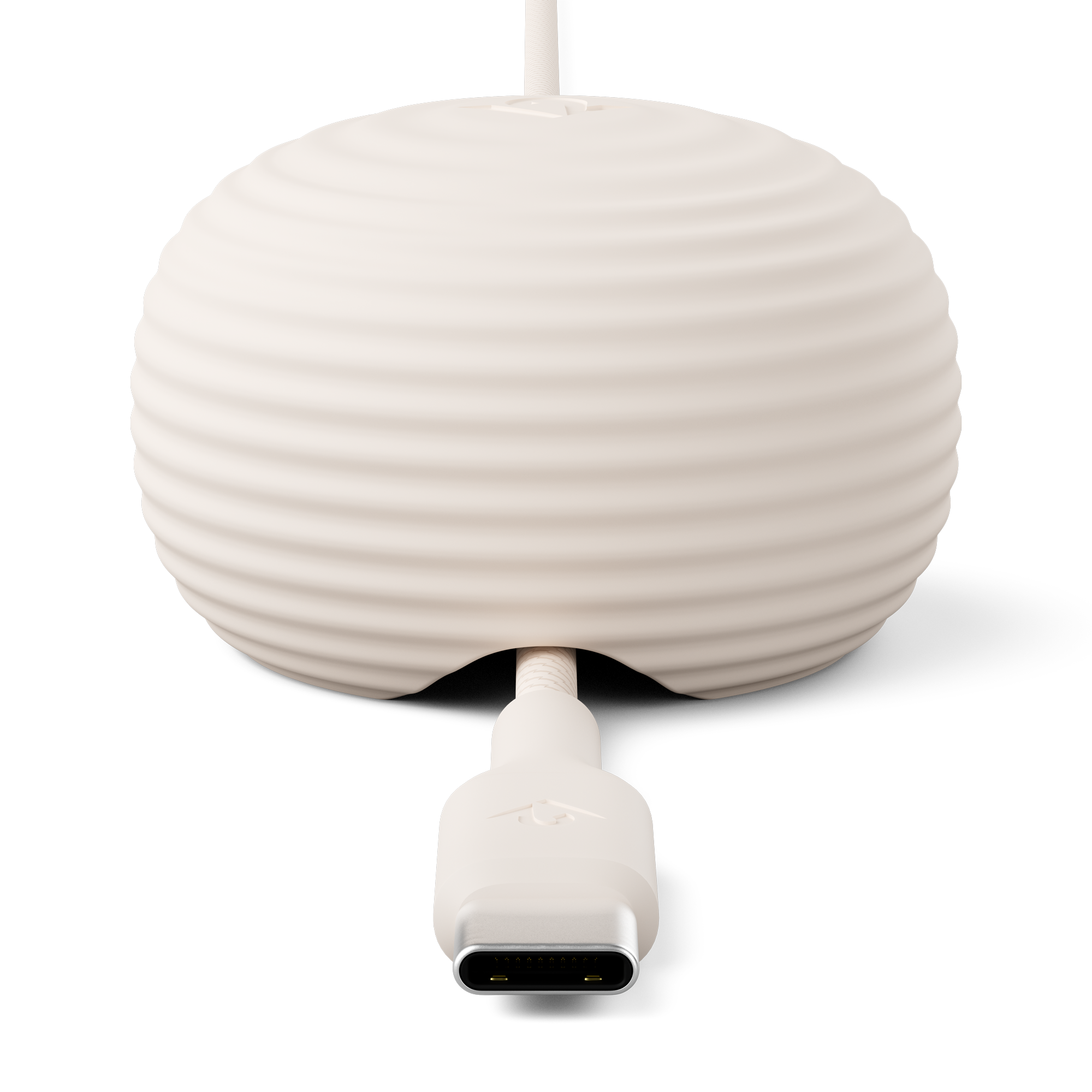 White weighted anchor with a USB-C connector on a white background