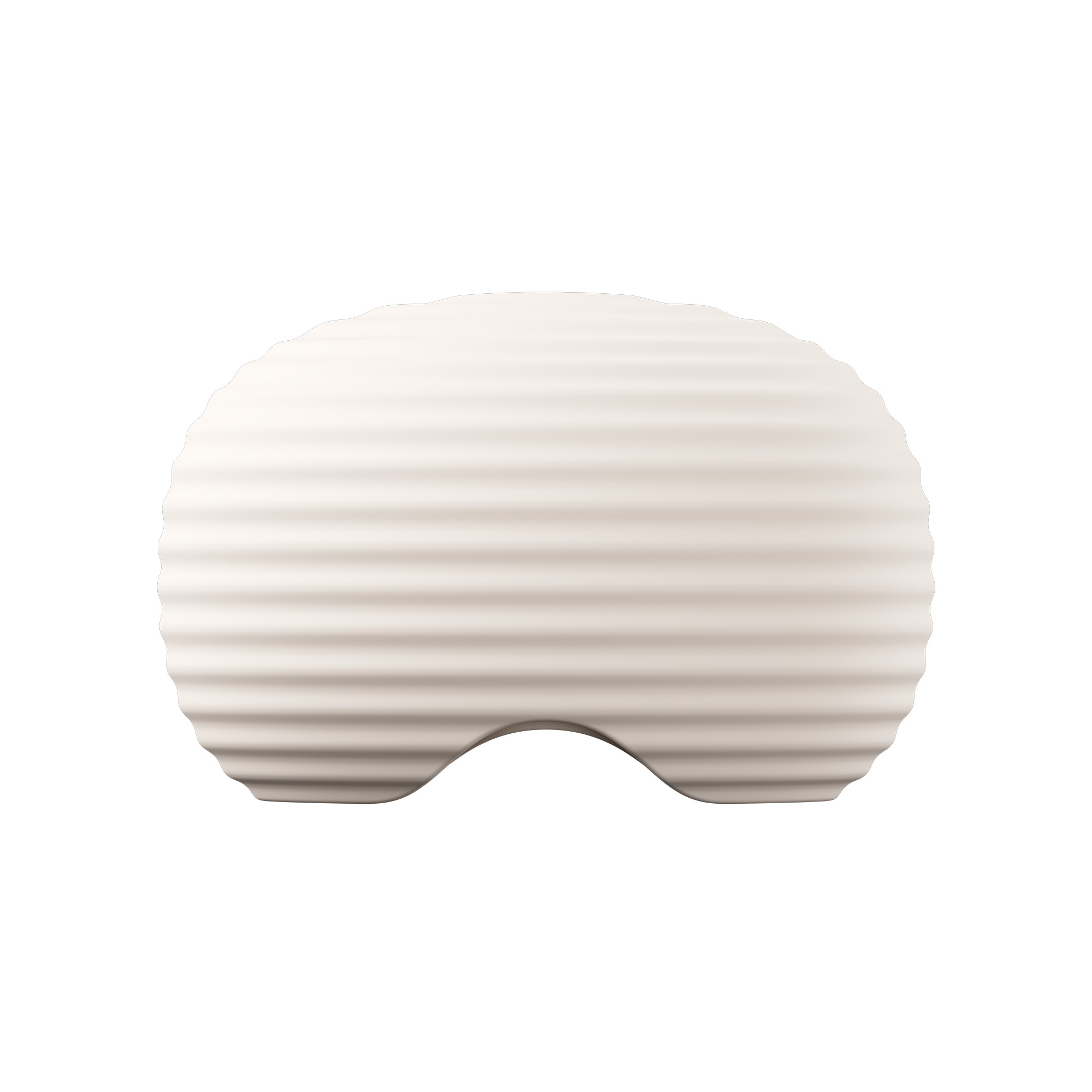 White weighted anchor with ribbed texture on a white background
