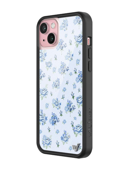 Wildflower Forget Me Not Floral iPhone 15 Plus Case