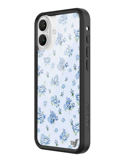 Wildflower Forget Me Not Floral iPhone 16 Plus Case