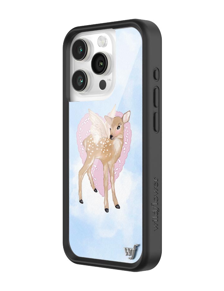 Wildflower Fawn Angel iPhone 15 Pro Case