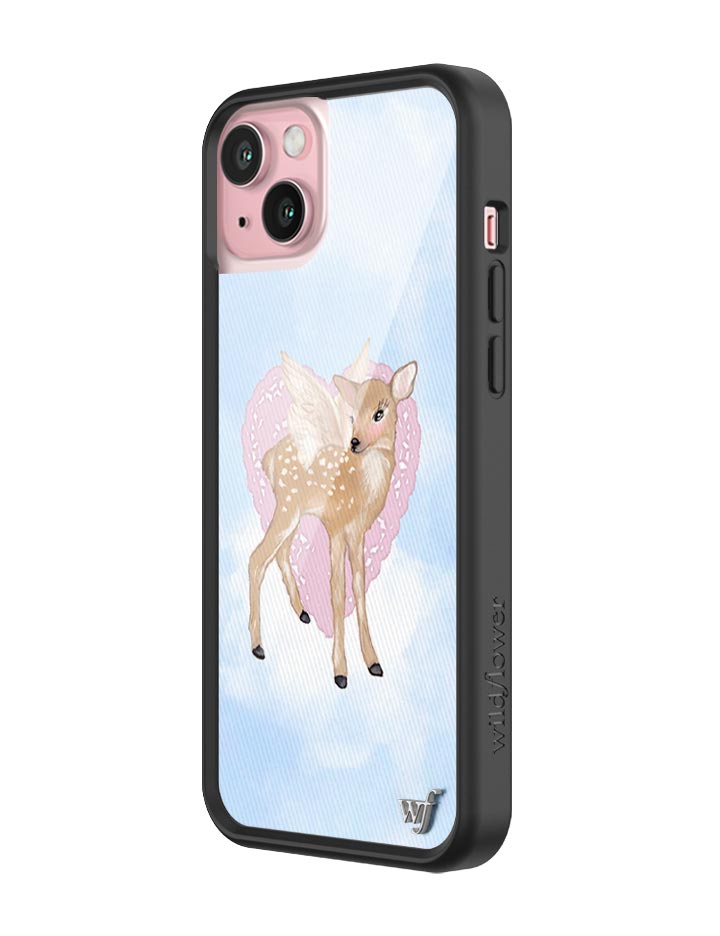 Wildflower Fawn Angel iPhone 15 Plus Case