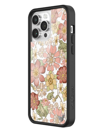 Wildflower Lilypad Floral iPhone 14 Pro Max Case