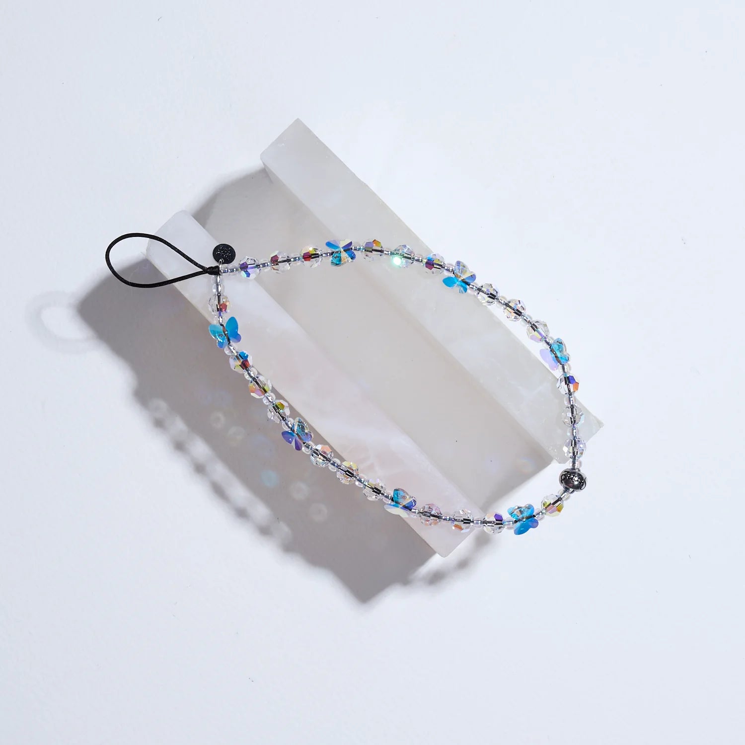 Flutter Drip Crystal Wristlet Phone Strap