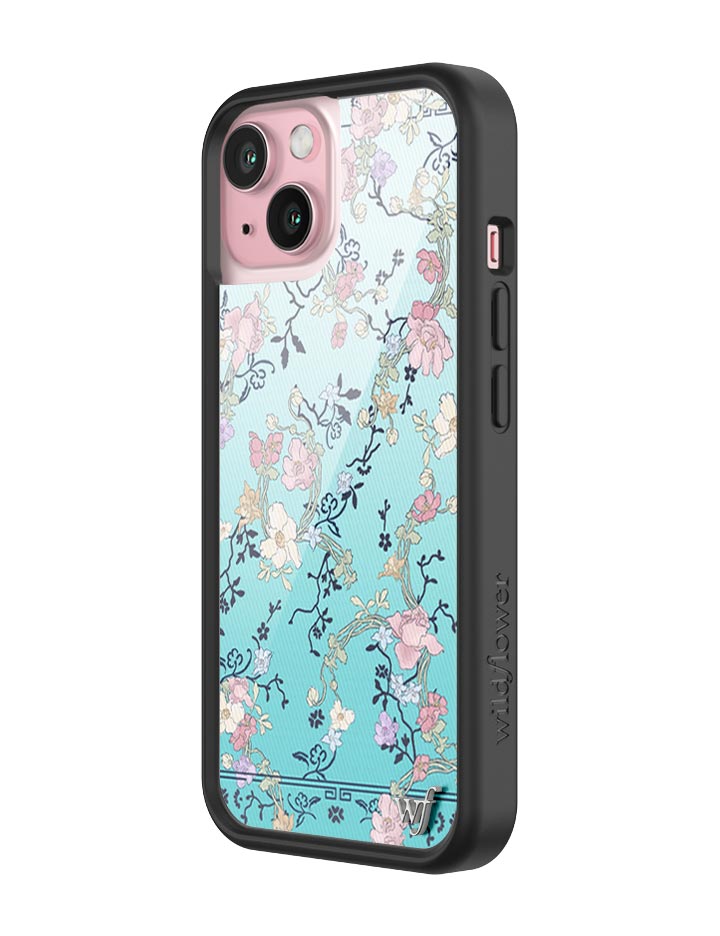 Wildflower Gallery Girlie Blue iPhone 15 Case