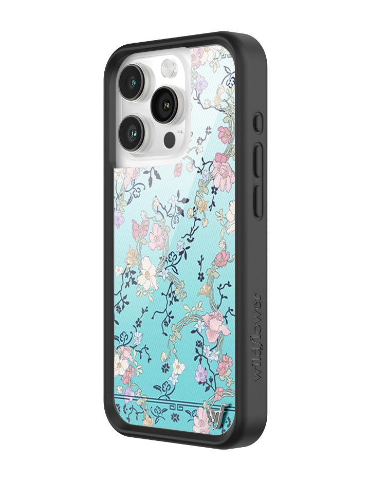 Wildflower Gallery Girlie Blue iPhone 15 Pro Case